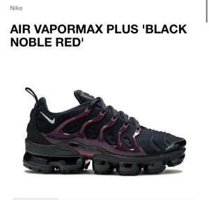 Nike Air VaporMax Plus 'Black Noble Red'